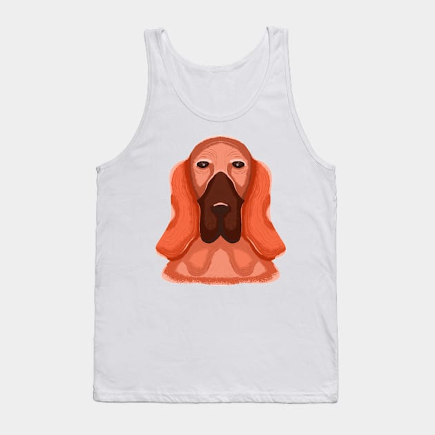 Bloodhound dog Tank Top by Dzulhan